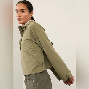 Athleta Boundless Cropped‎ Popover 1/4 Zip Jacket – Size XXS NWT